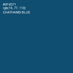 #0F4D71 - Chathams Blue Color Image